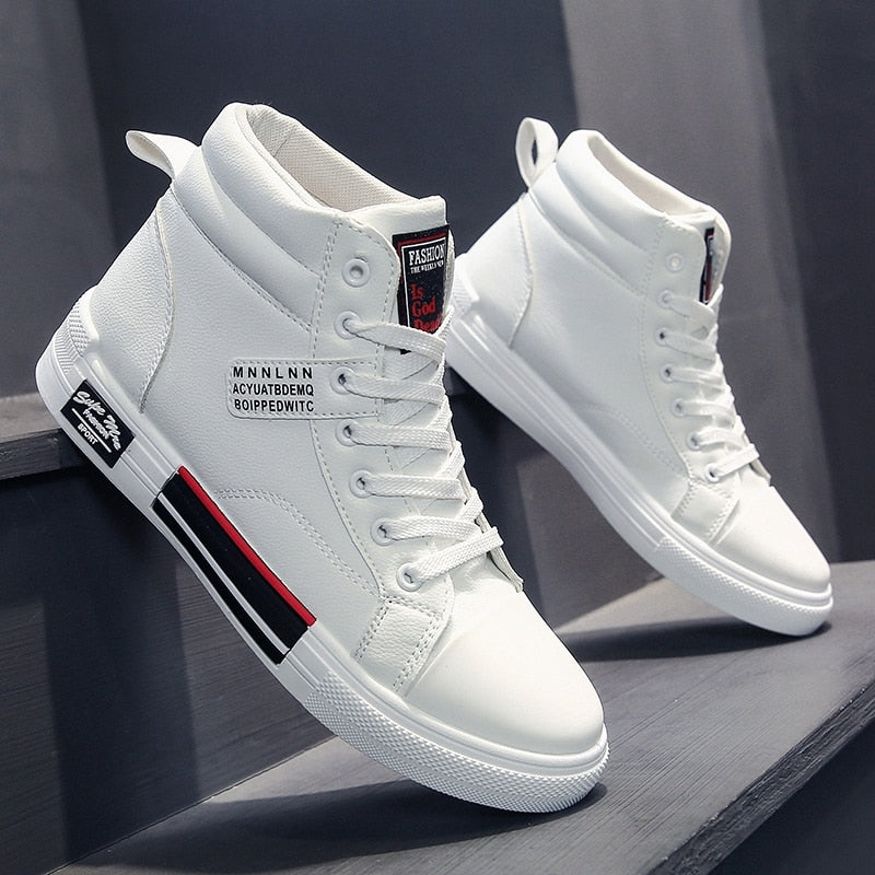 Modieuze Heren High-Top Sneakers – Comfortabele en Trendy Casual Schoenen