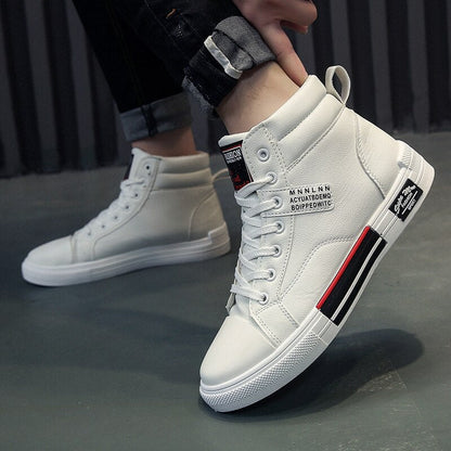 Modieuze Heren High-Top Sneakers – Comfortabele en Trendy Casual Schoenen