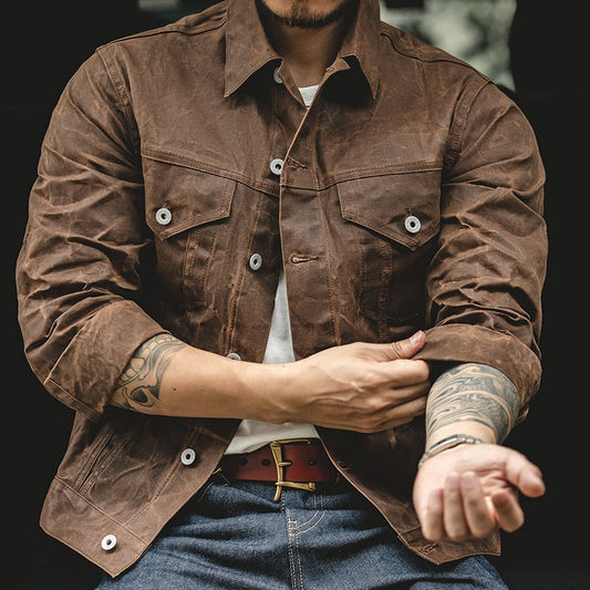 Denvor - Waxed Canvas Herenjas