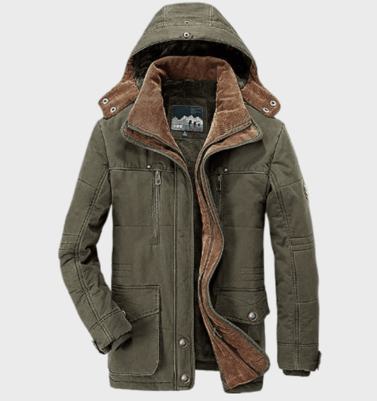 Heren Winterjas | Gewatteerd Met Capuchon