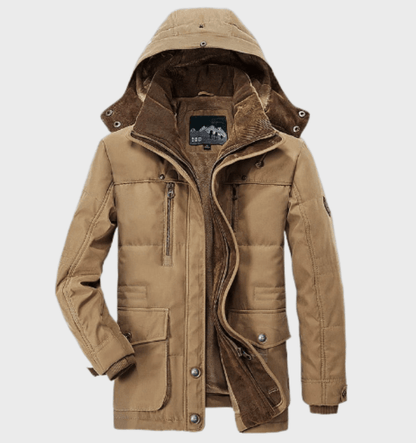 Heren Winterjas | Gewatteerd Met Capuchon