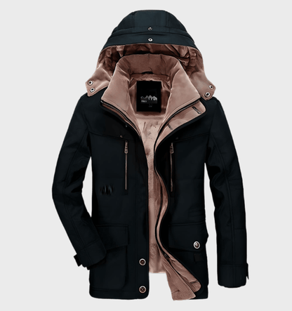 Heren Winterjas | Gewatteerd Met Capuchon
