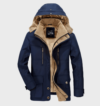 Heren Winterjas | Gewatteerd Met Capuchon