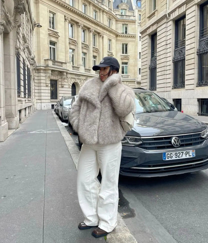 Dames Winterjas | Kunstbont met Zachte Voering