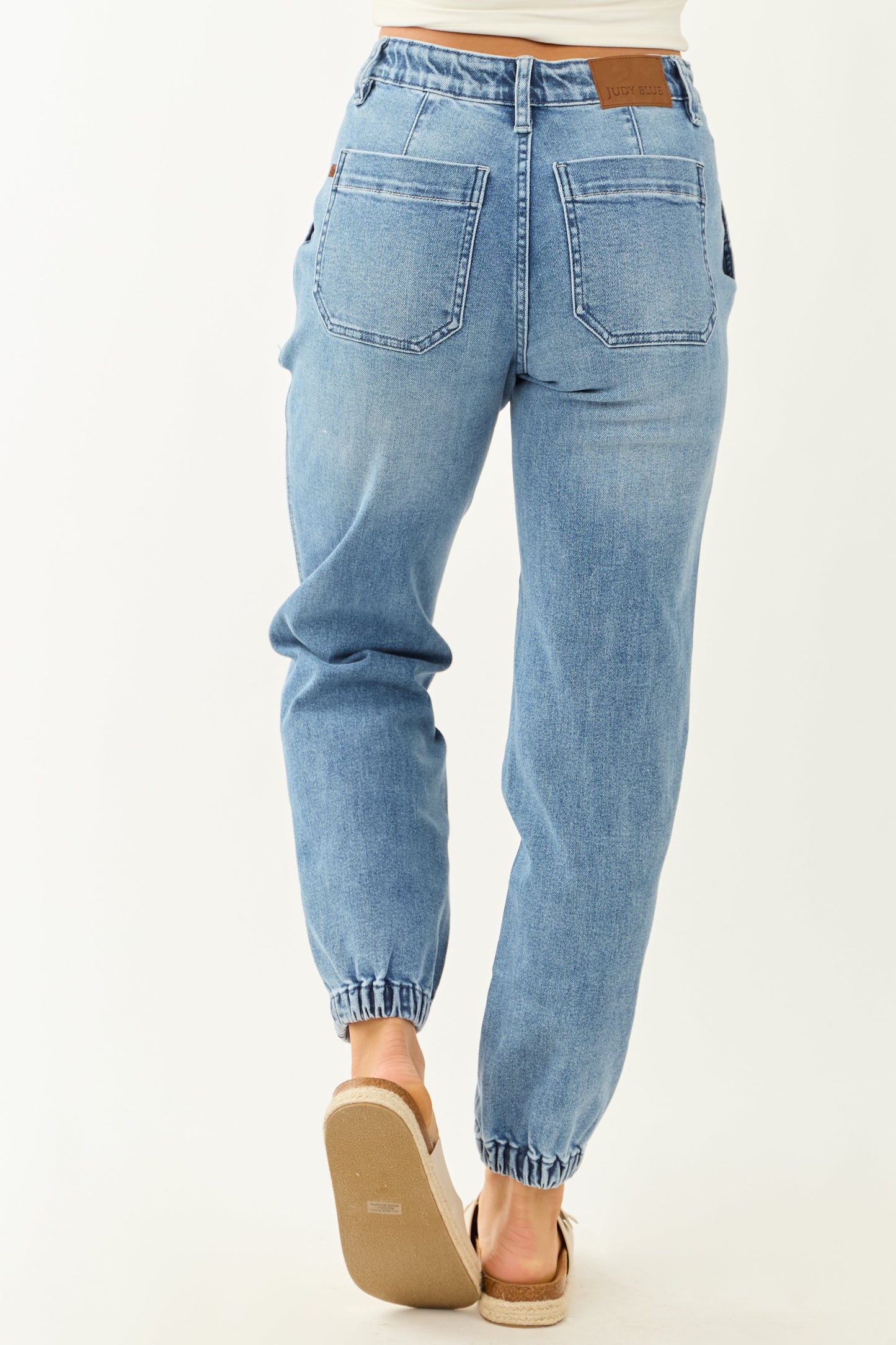 Noelle Blauwe Jeans Dames | Jogger met Trekkoord