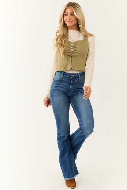 Elara Flared Jeans Dames | Denim