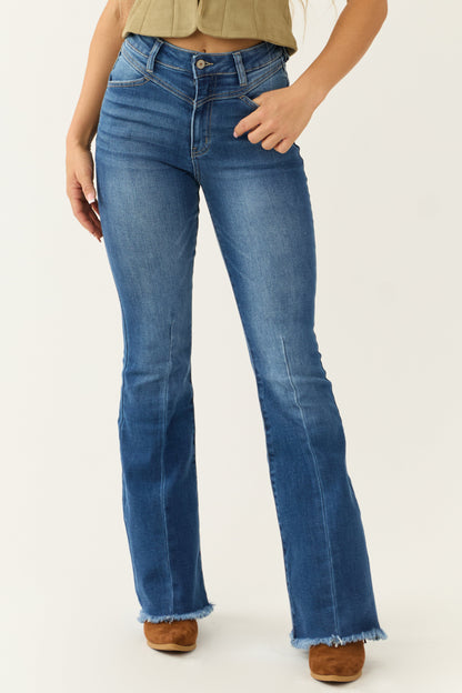 Elara Flared Jeans Dames | Denim