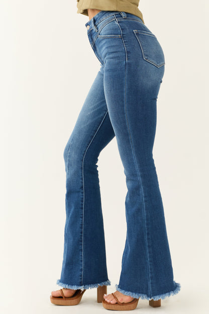 Elara Flared Jeans Dames | Denim
