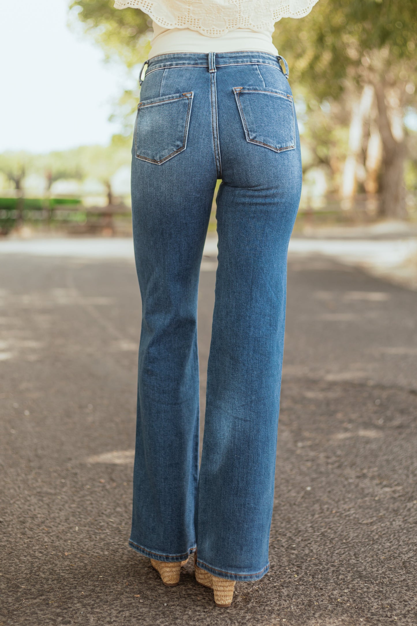 Aveline Flared Jeans Dames | High Waist & Denim