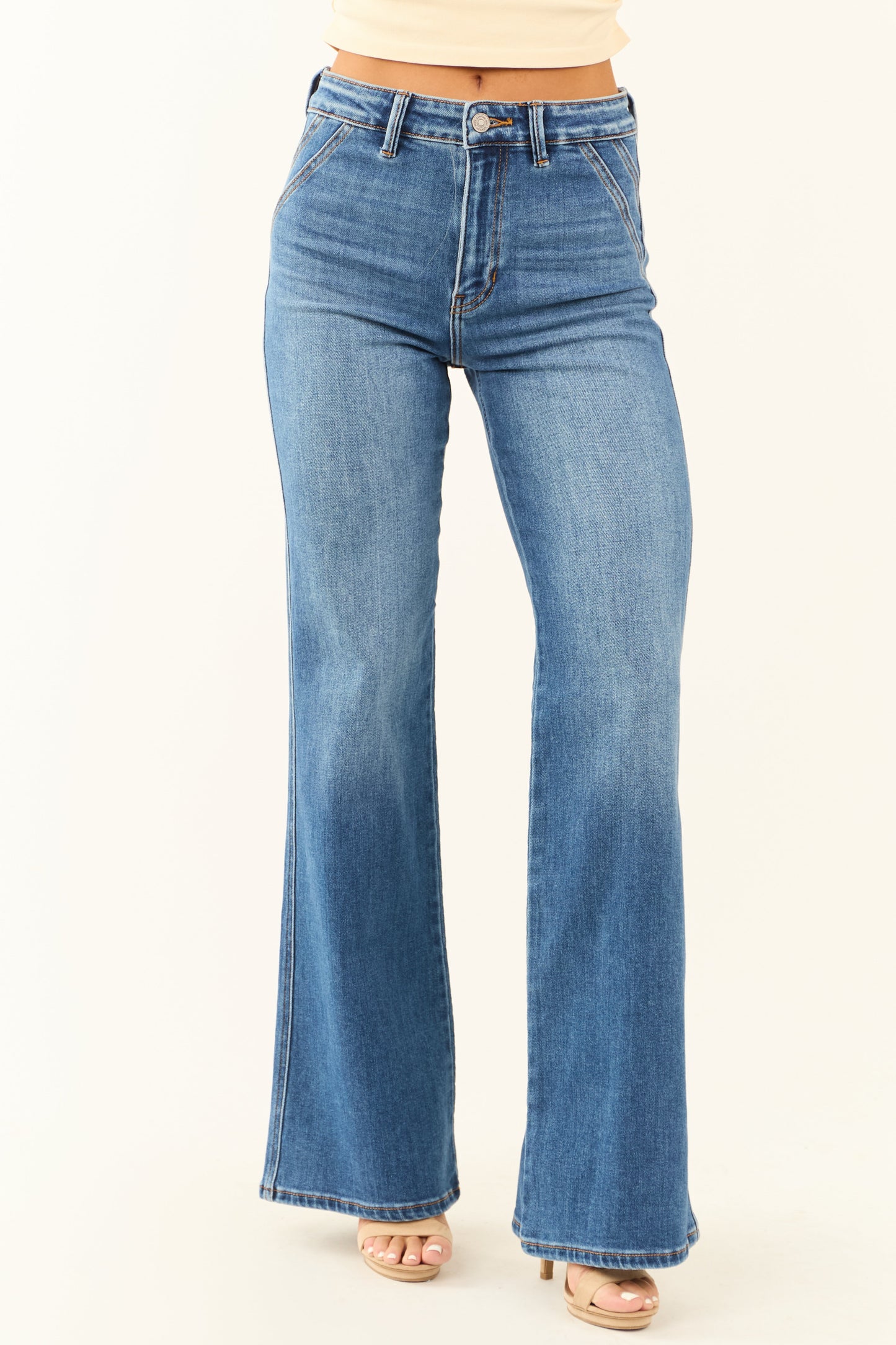 Aveline Flared Jeans Dames | High Waist & Denim