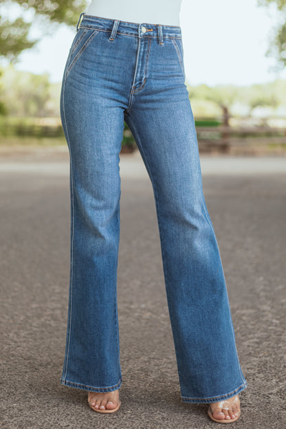 Aveline Flared Jeans Dames | High Waist & Denim