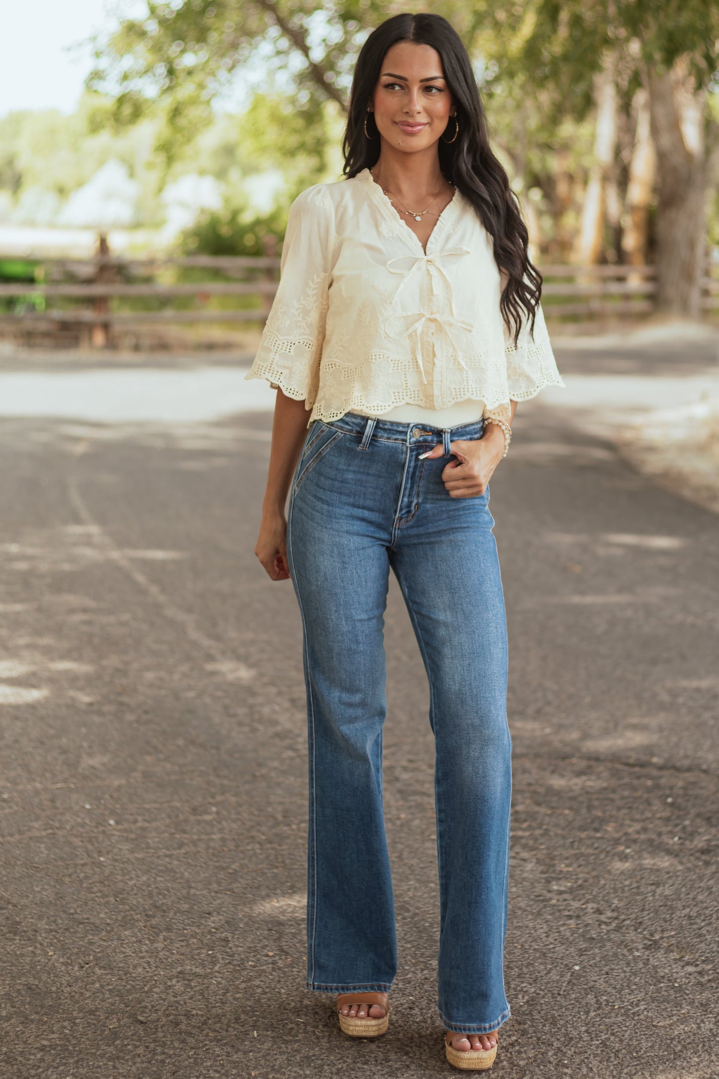 Aveline Flared Jeans Dames | High Waist & Denim