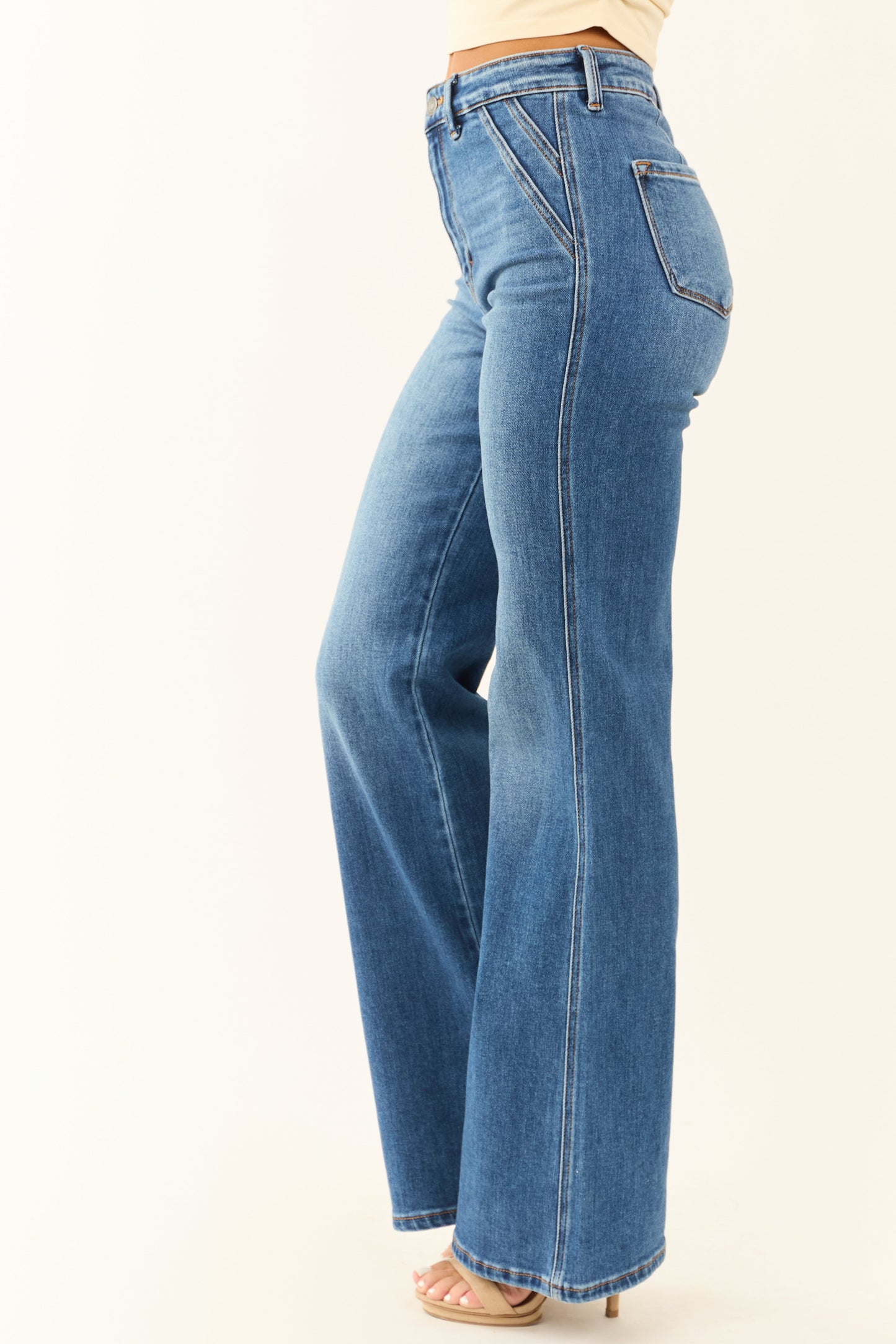 Aveline Flared Jeans Dames | High Waist & Denim