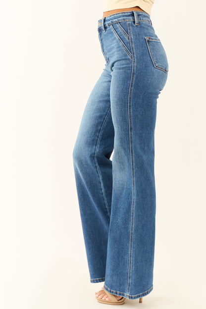 Aveline Flared Jeans Dames | High Waist & Denim