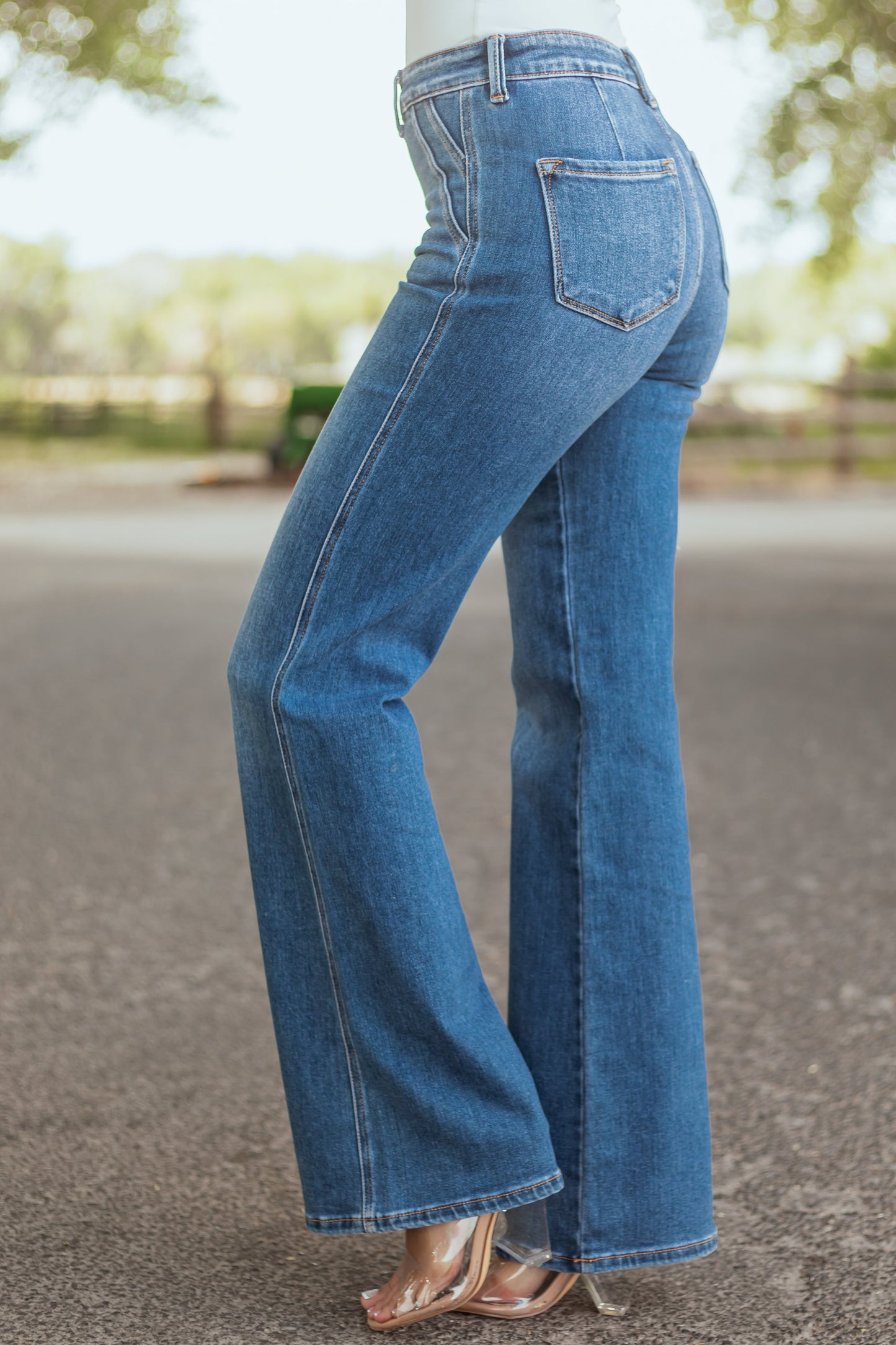 Aveline Flared Jeans Dames | High Waist & Denim