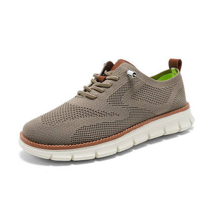 Knitted Casual Sneakers For Men | Lace-Up