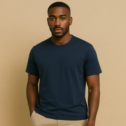 Klassiek Ronde Hals T-shirt Heren | Luxe & Comfortabel