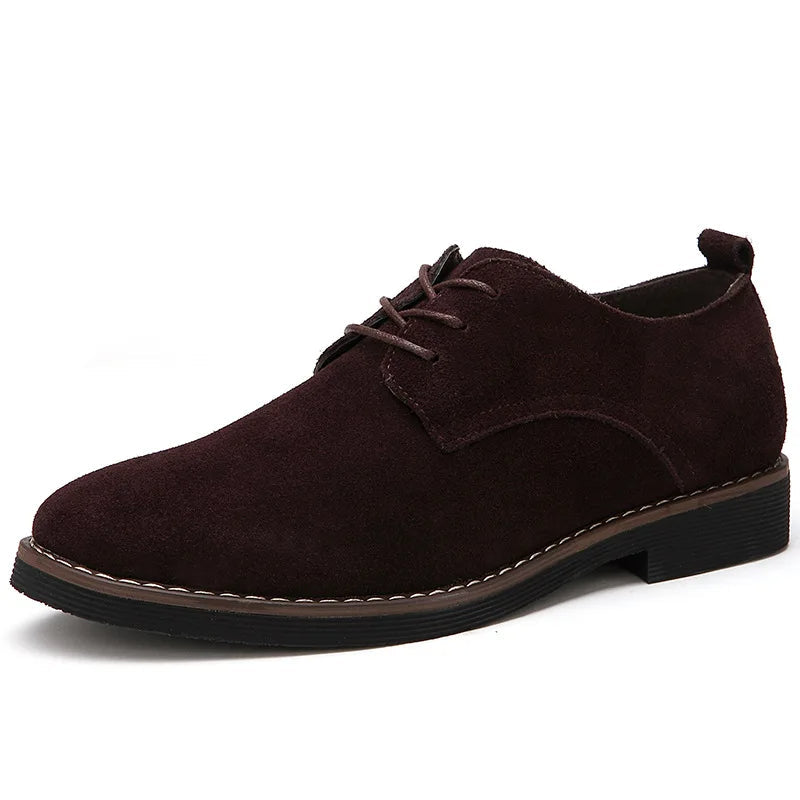 Klassieke Suède Oxford Schoenen voor Heren – Stijlvol & Comfortabel