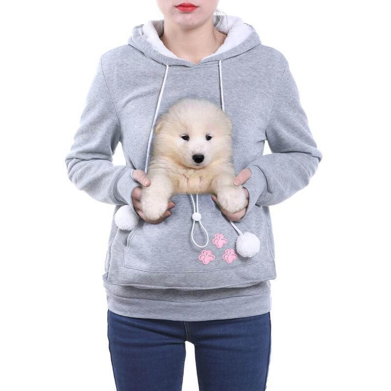 Knusse Hoodie met Buikzak voor Huisdieren