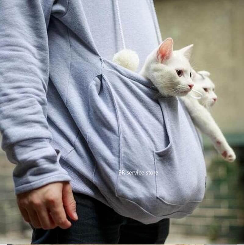 Knusse Hoodie met Buikzak voor Huisdieren