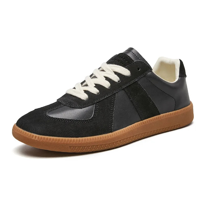 Heren Retro Sneakers | Vetersluiting & Ronde Neus