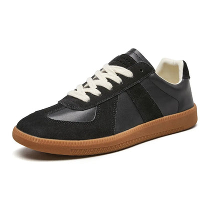 Heren Retro Sneakers | Vetersluiting & Ronde Neus