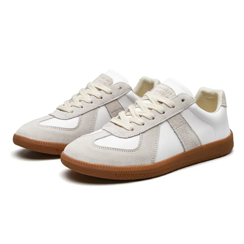 Heren Retro Sneakers | Vetersluiting & Ronde Neus