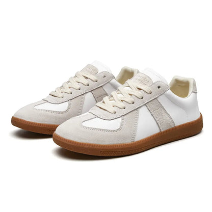 Heren Retro Sneakers | Vetersluiting & Ronde Neus