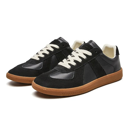 Heren Retro Sneakers | Vetersluiting & Ronde Neus