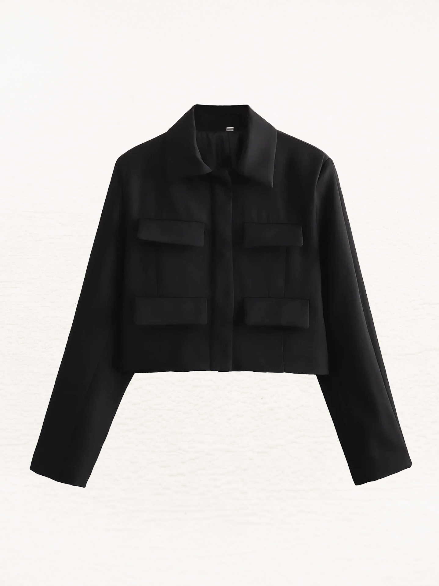 Noémie - Cropped Blazer Jasje Dames | Stijlvolle Herfstjas | Blazer Zwart