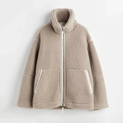Teddy Dames Jas | Fleece met Rits