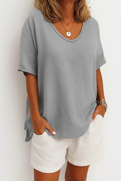 Luchtig Linnen T-Shirt – Tijdloze Comfort & Elegantie