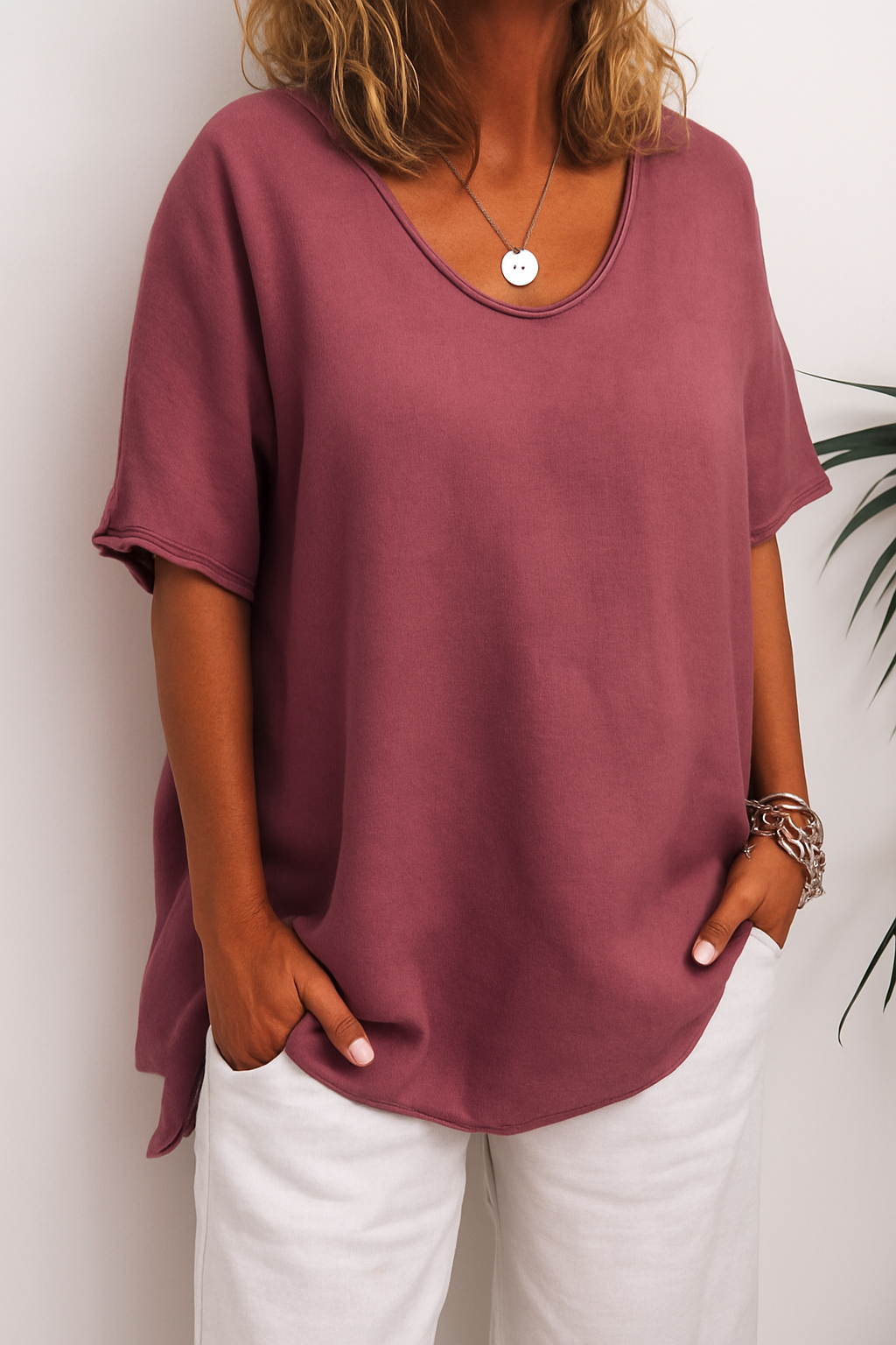 Luchtig Linnen T-Shirt – Tijdloze Comfort & Elegantie