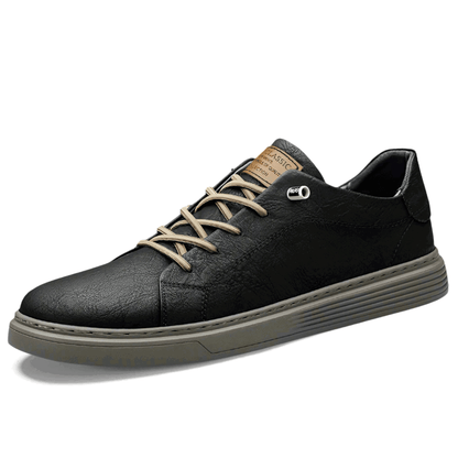 Heren leren sneakers, stijlvolle casual schoenen met comfortabele zool, premium materiaal en minimalistisch design, perfect voor dagelijks gebruik of formele gelegenheden.