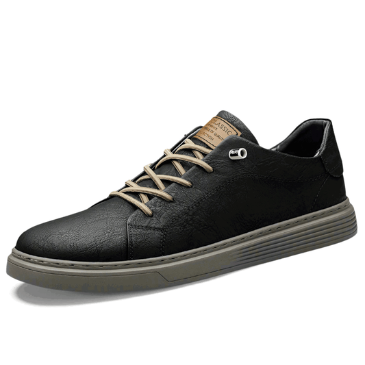 Heren leren sneakers, stijlvolle casual schoenen met comfortabele zool, premium materiaal en minimalistisch design, perfect voor dagelijks gebruik of formele gelegenheden.