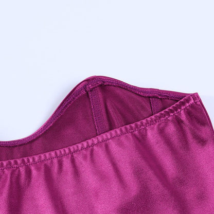 Luxe Strapless Satijnlook Corset Top
