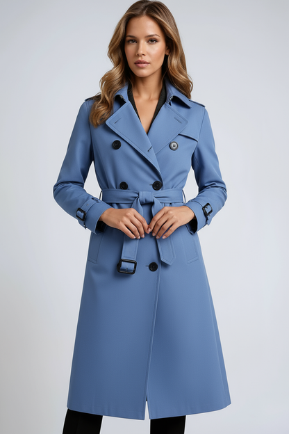 Trenchcoat Dames | Dubbele Knoopsluiting & Riem