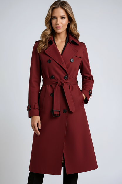 Trenchcoat Dames | Dubbele Knoopsluiting & Riem