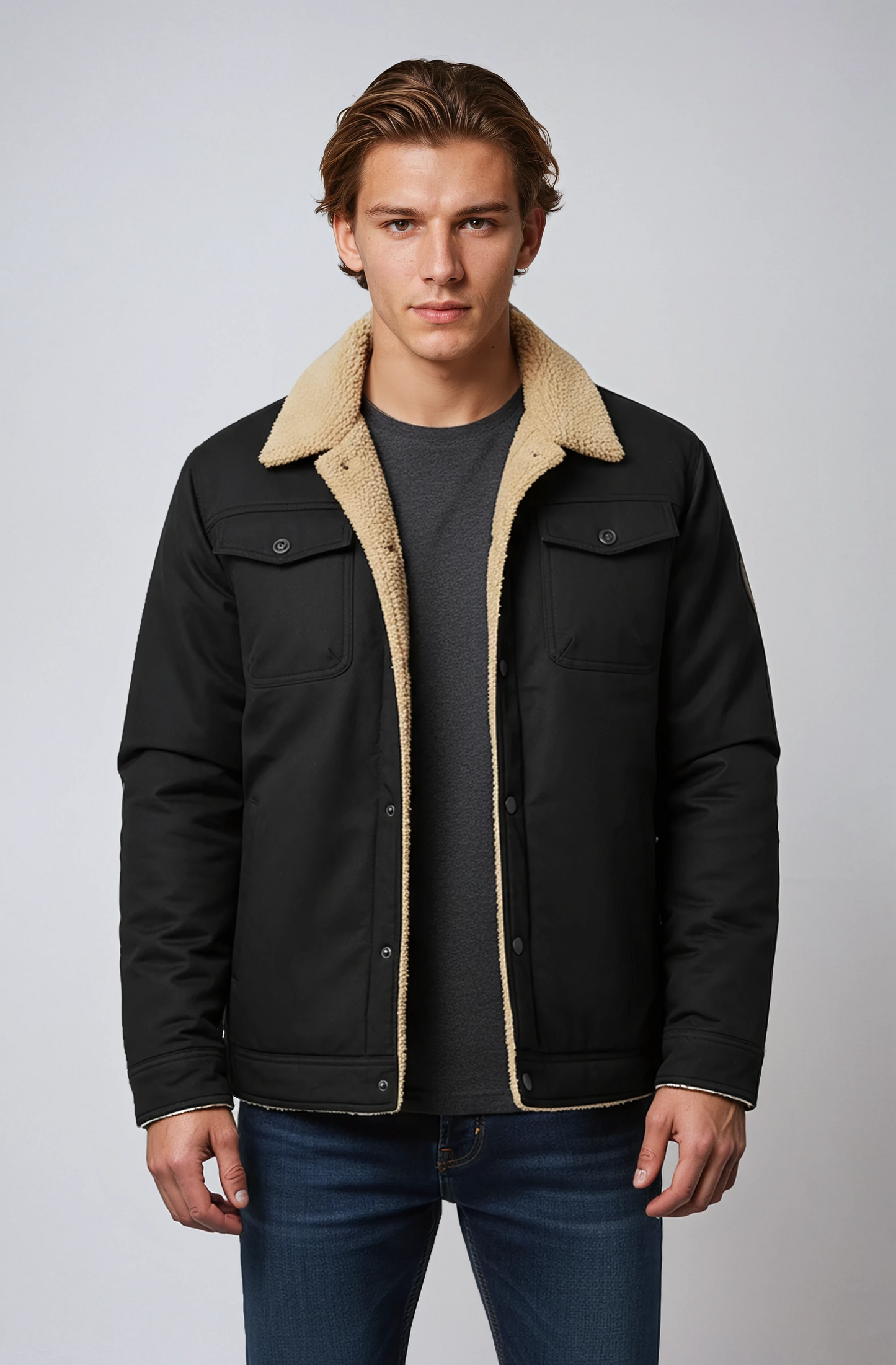 Heren Winterjas | Gevoerd met Sherpa Voering