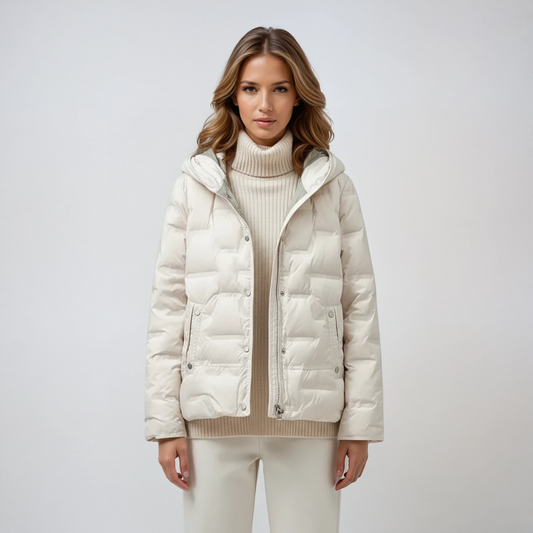 Noor Winterjas Dames | Gewatteerd met Capuchon