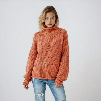 Evy Dames Trui Lange Mouw | Gebreid Met Col