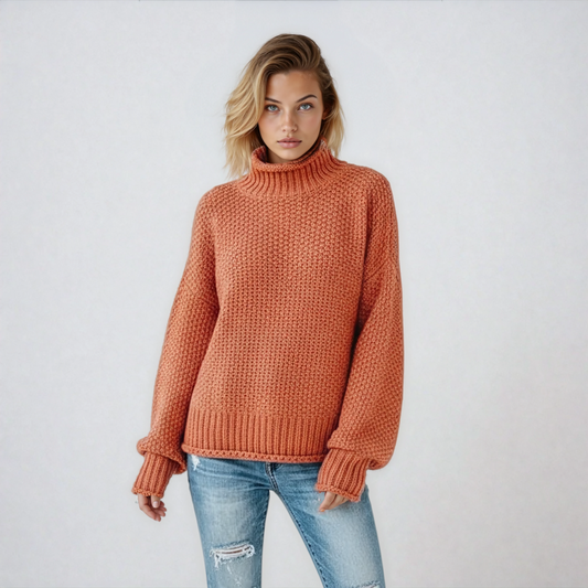 Evy Dames Trui Lange Mouw | Gebreid Met Col