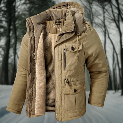 Heren Winterparka | Outdoor Jas met Capuchon en Zakken