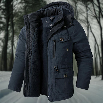 Heren Winterparka | Outdoor Jas met Capuchon en Zakken