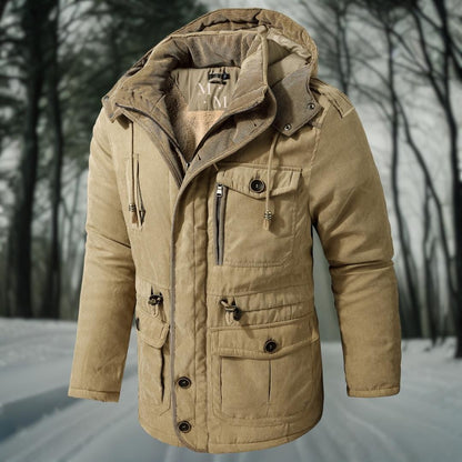 Heren Winterparka | Outdoor Jas met Capuchon en Zakken