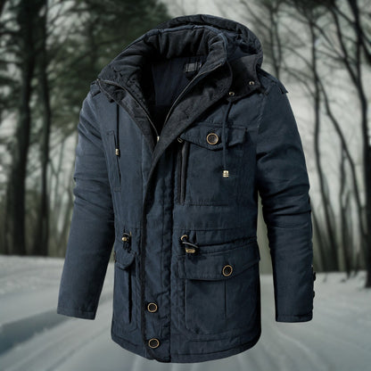 Heren Winterparka | Outdoor Jas met Capuchon en Zakken
