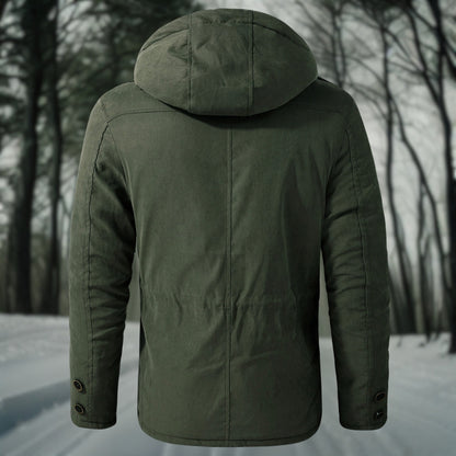 Heren Winterparka | Outdoor Jas met Capuchon en Zakken