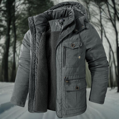 Heren Winterparka | Outdoor Jas met Capuchon en Zakken