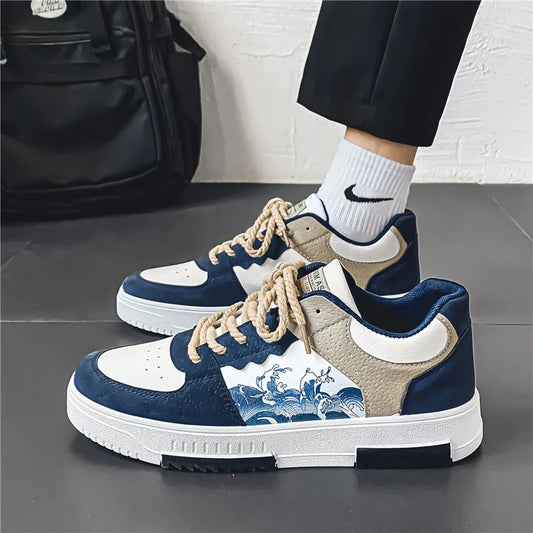 Sneakers Heren | Golfprint & Lage Zool