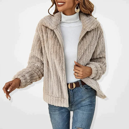 Noa - Elegant Lang Fleece Vest voor Dames | Warm & Stijlvol